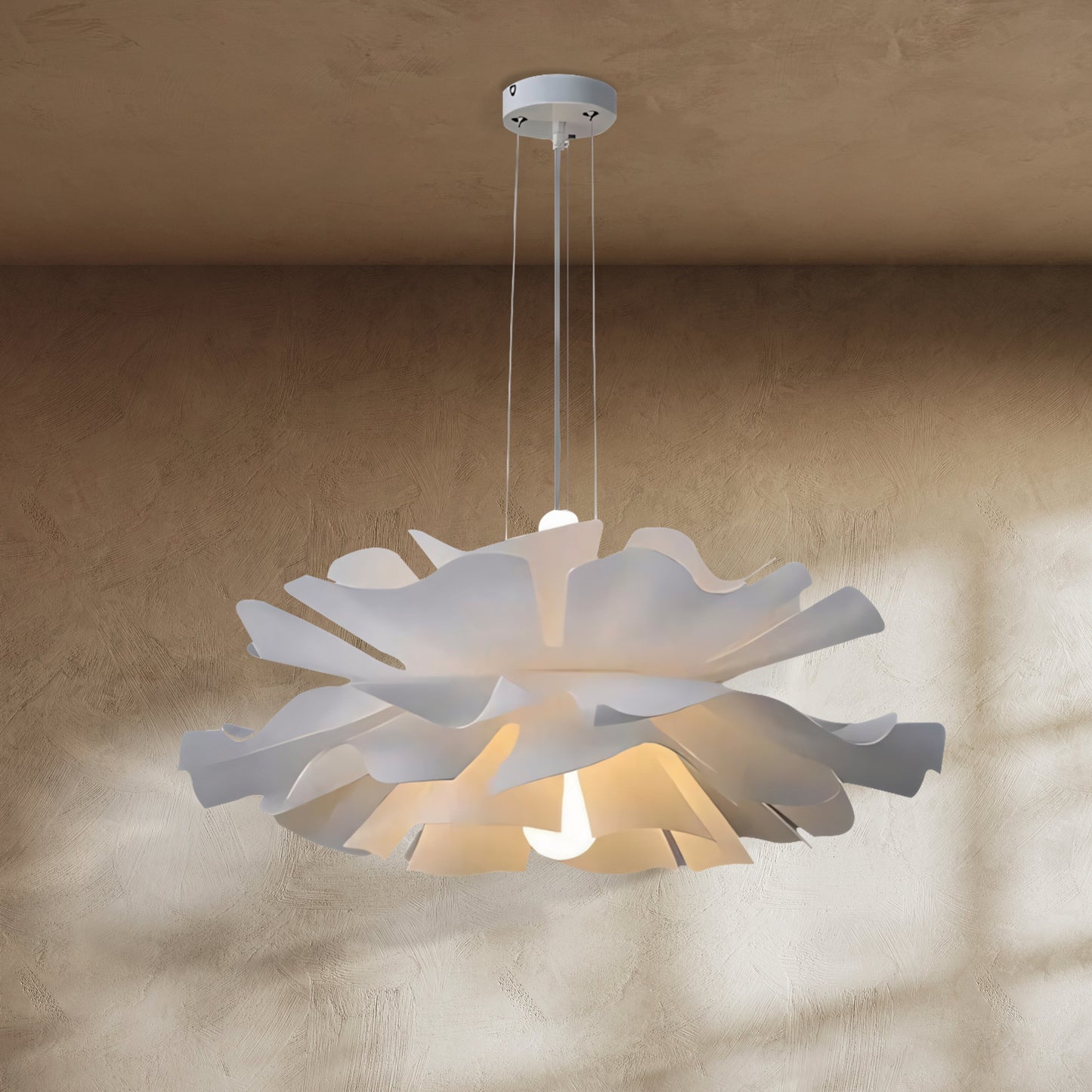 Solfjäder - Lustre fleur de chandelier