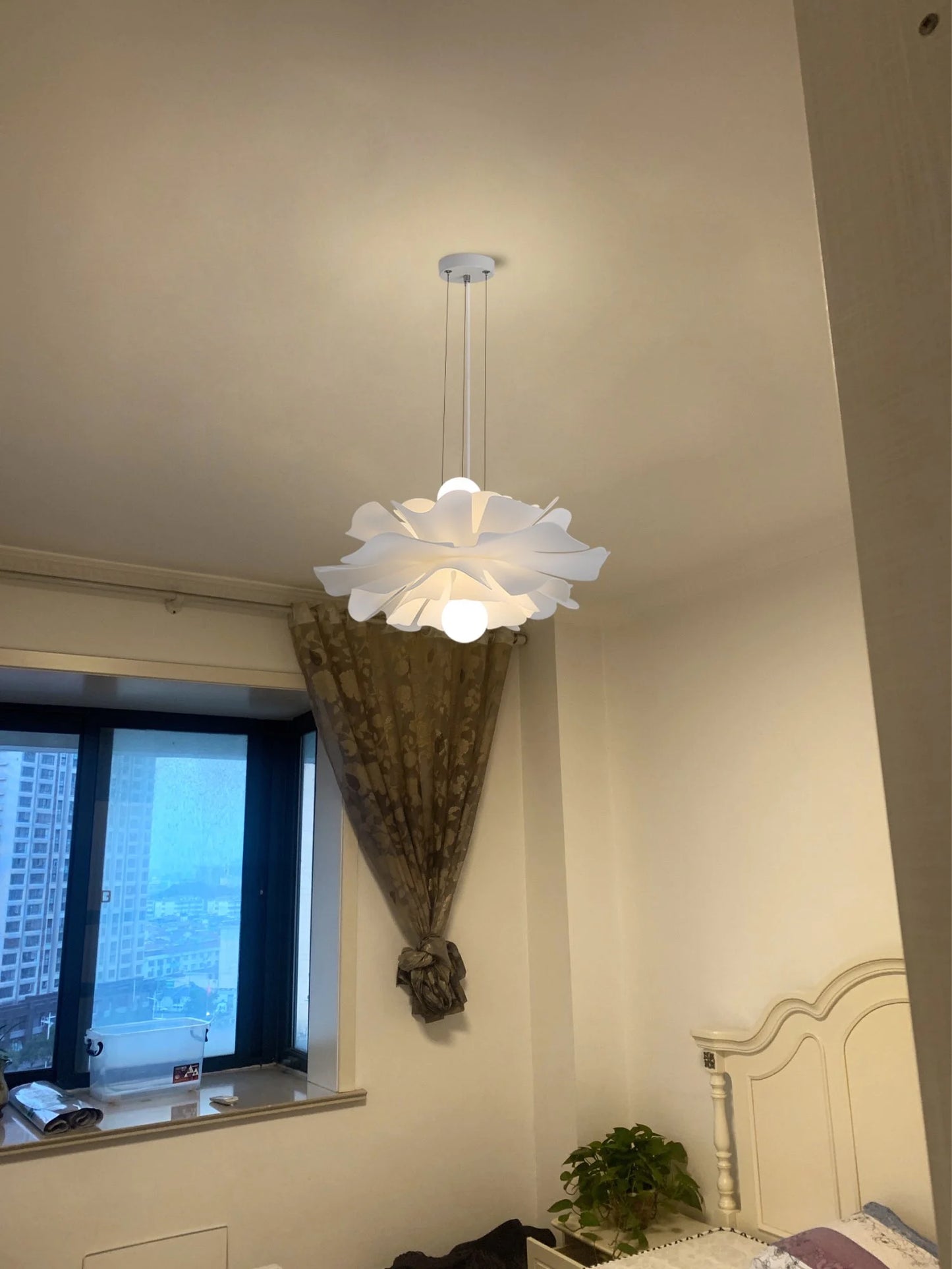 Solfjäder - Lustre fleur de chandelier