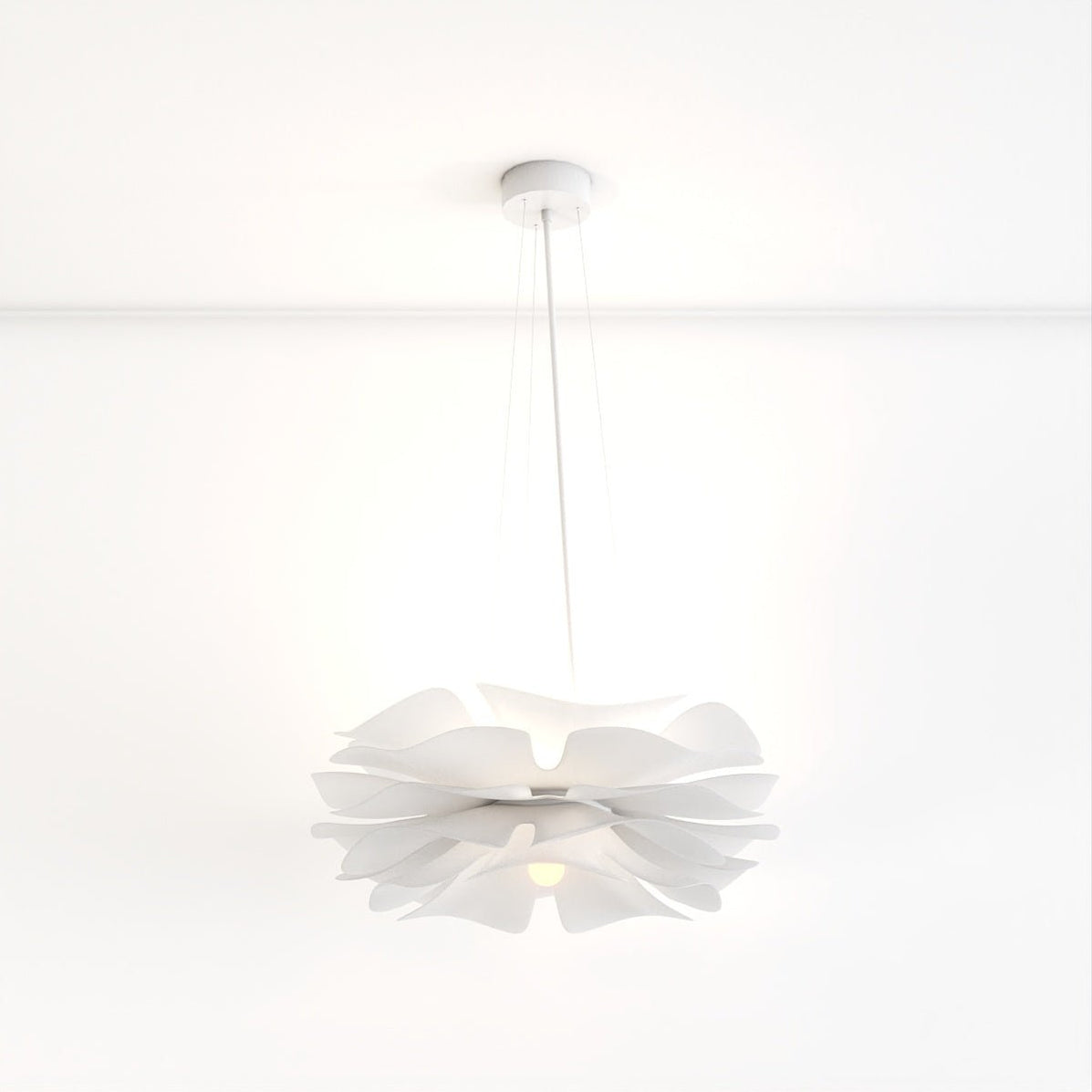 Solfjäder - Lustre fleur de chandelier