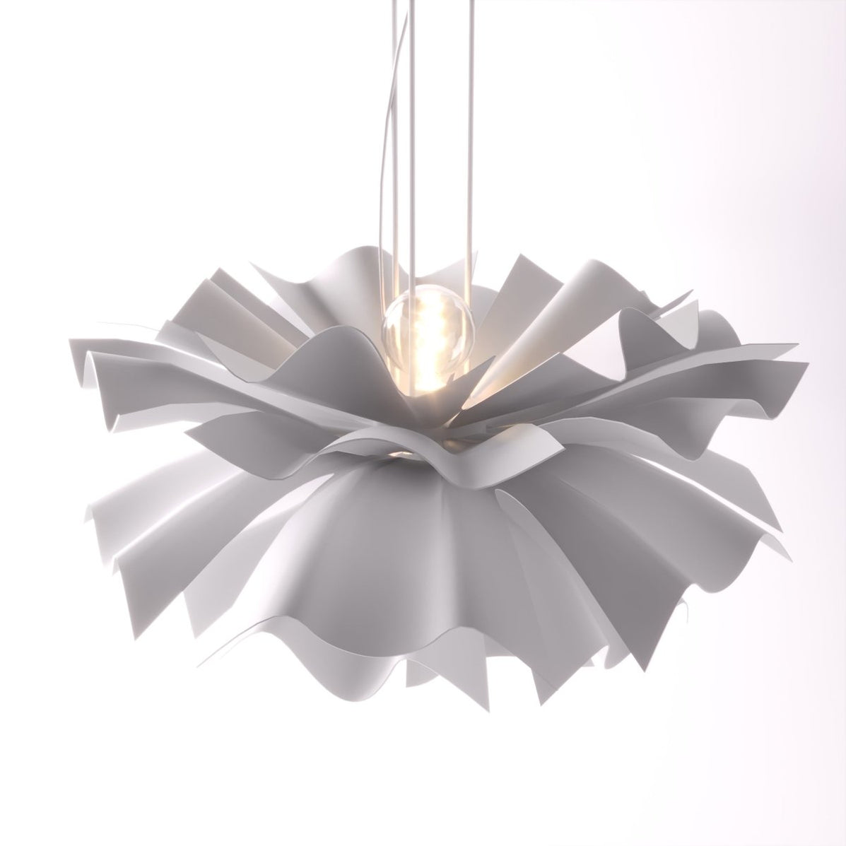 Solfjäder - Lustre fleur de chandelier