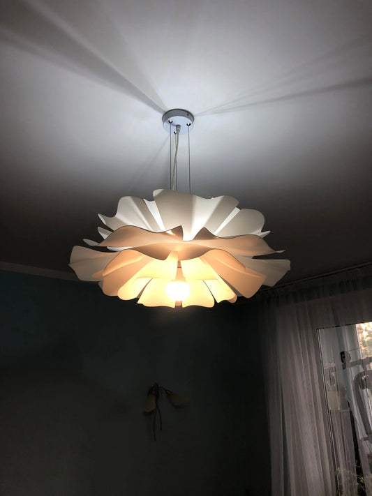 Solfjäder - Lustre fleur de chandelier