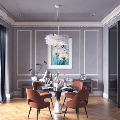 Solfjäder - Lustre fleur de chandelier